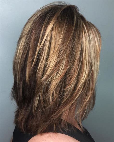 highlights layered hair